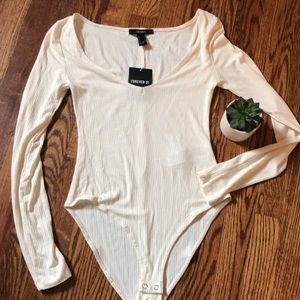 Cream bodysuit